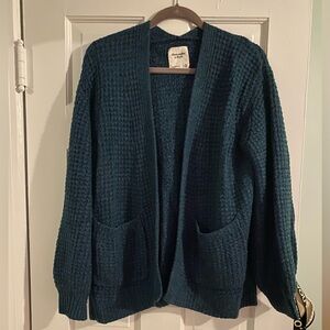 Abercrombie & Fitch Dark Teal Cardigan